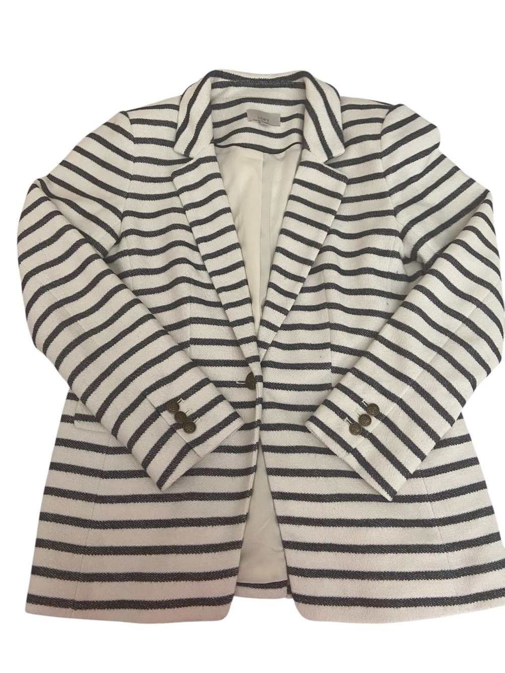 LOFT STRIPED BLAZER SIZE 2
